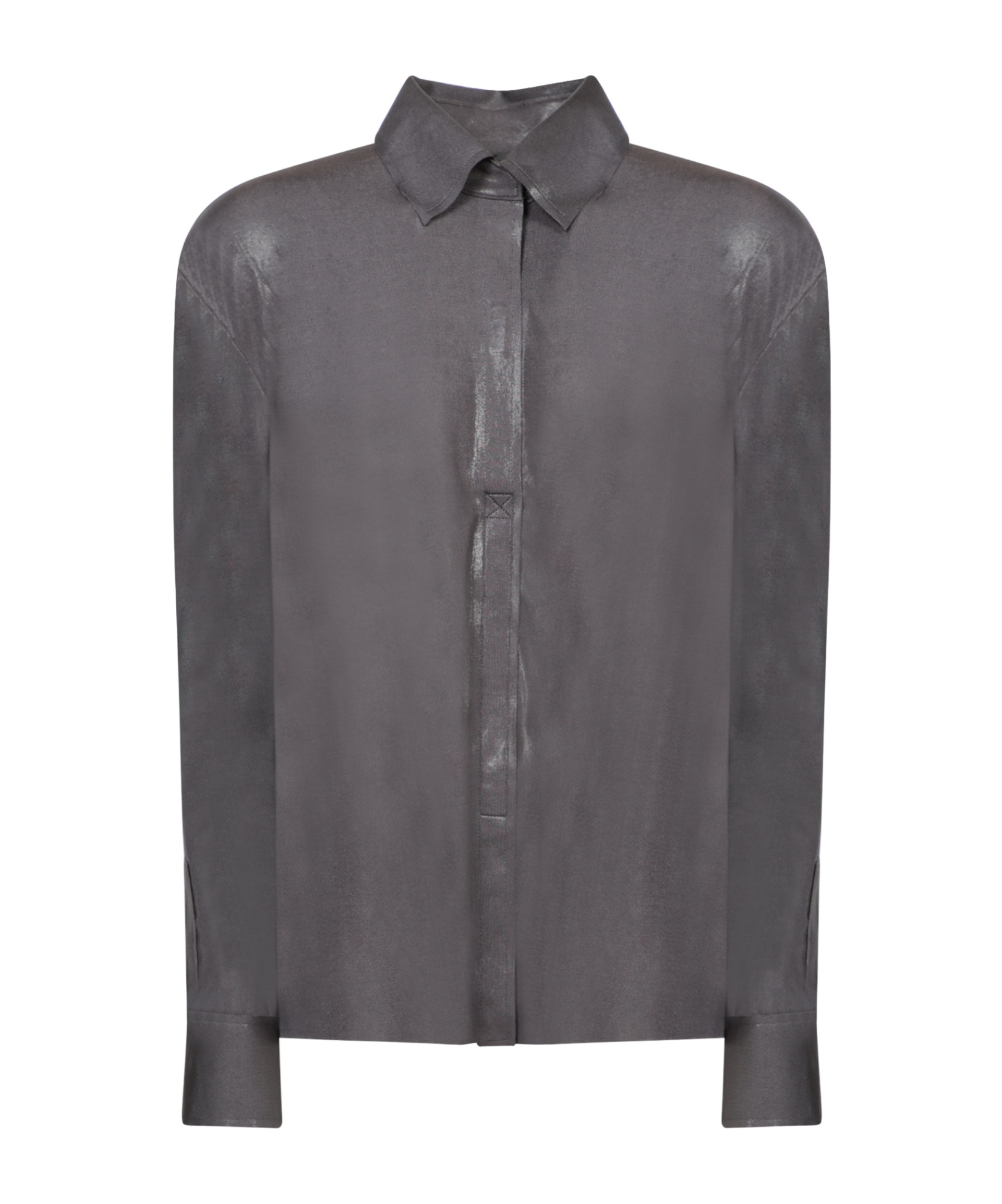 Norma Kamali Nk Shirt W/ Collar Stand