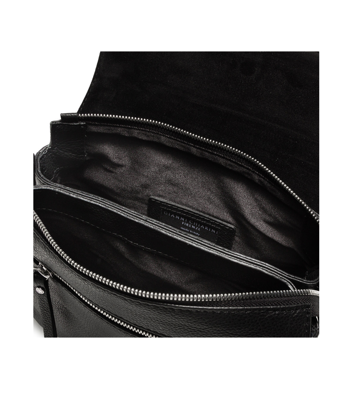Gianni Chiarini Flip Shoulder Bag In Black