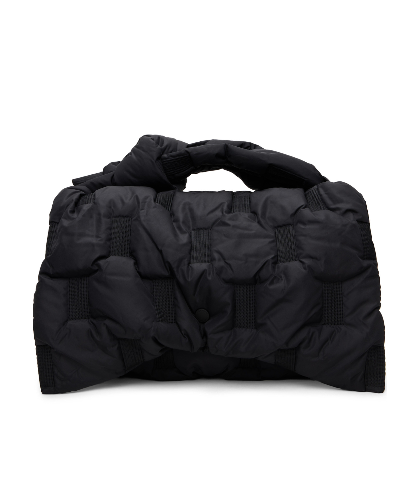 Issey Miyake Black Square Cushion Bag In Black