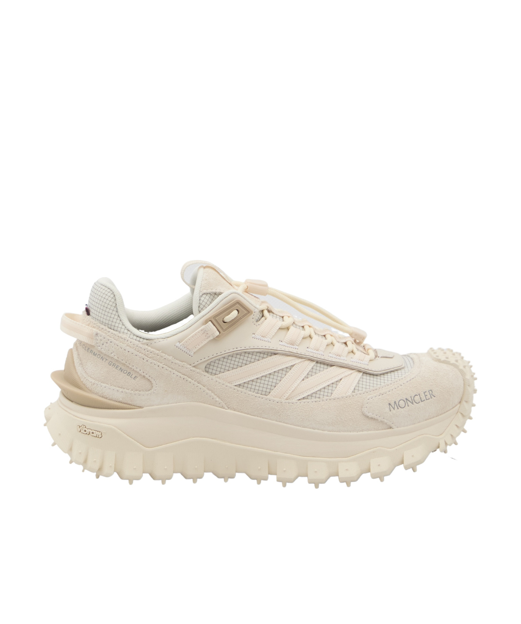 MONCLER TRAILGRIP SUEDE LEATHER TRAINERS