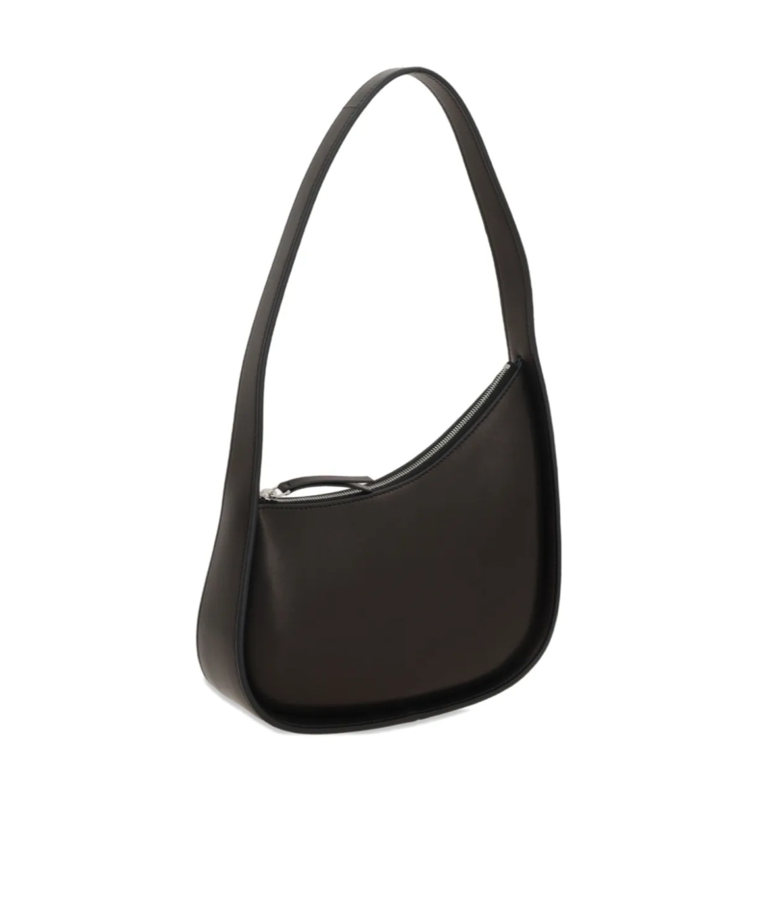 The Row Crescent Zip Shoulder Bag In Black