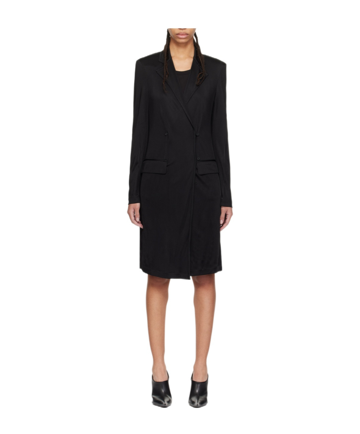 Helmut Lang Fluid Classic Long Cardigan In Black