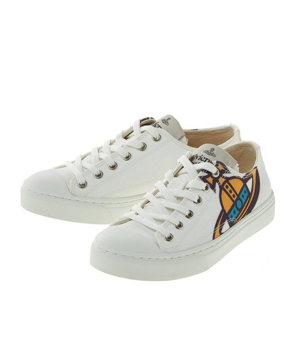 Vivienne Westwood Plimsole Low-top Canvas Sneakers In White
