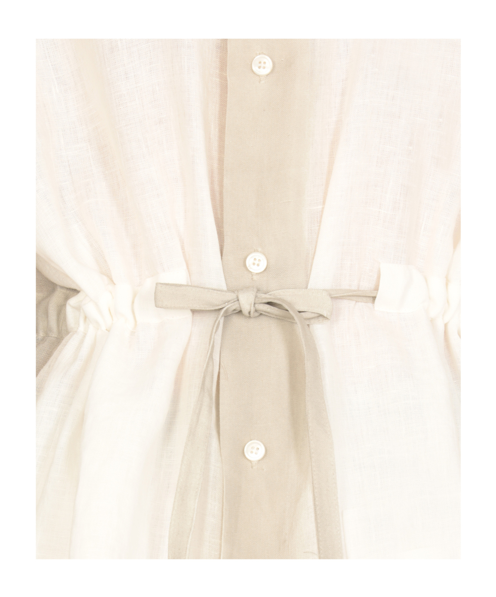 FABIANA FILIPPI DRAWSTRING WAIST BLOUSE