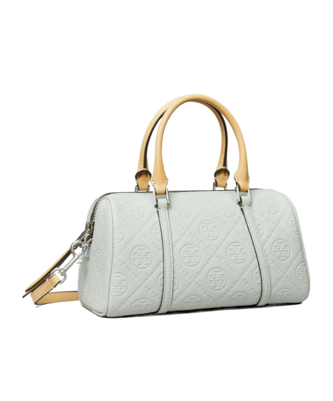Tory Burch Mini T Monogram Tote Bag In White