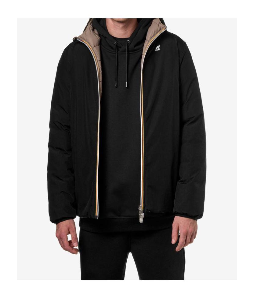K-way Jack St Thermo Reversible Jacket In Black
