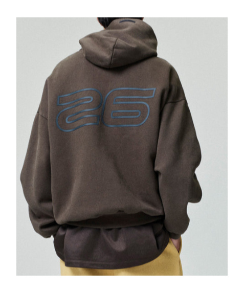 Essentials Heavy Fleece 90s Hoodie In Brown