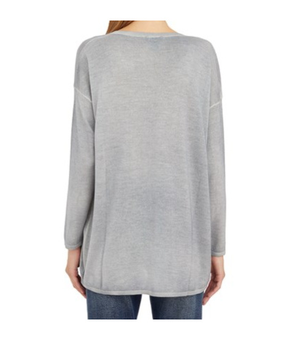 Avant Toi Maglia Scollo A V In Cashmere E Seta In Gray