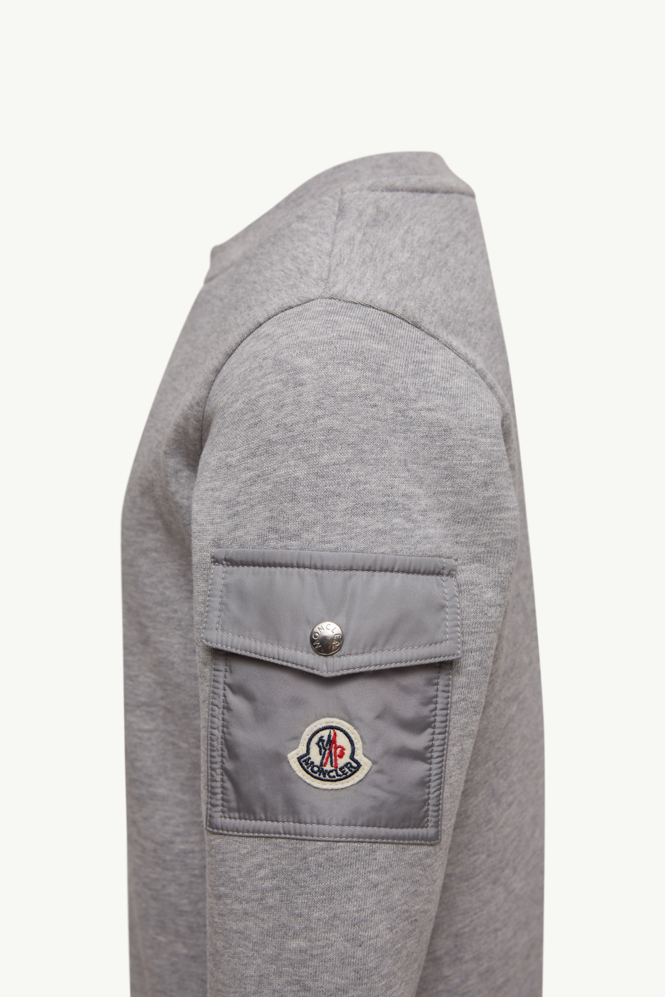 Moncler Long Sleeve Sweatshirt In Gray