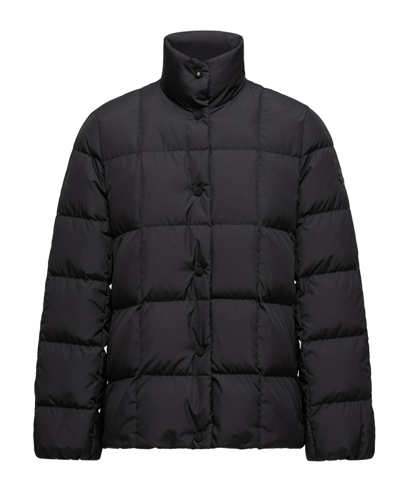 Moncler Cochevinne Square-quilted Short Down Jacket In Black