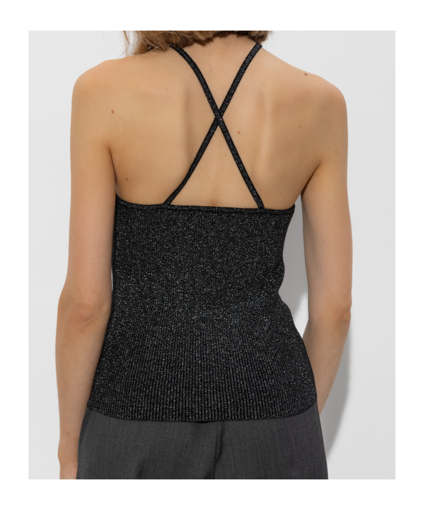 Samsoe & Samsoe Thin Shoulder Strap Sling In Black
