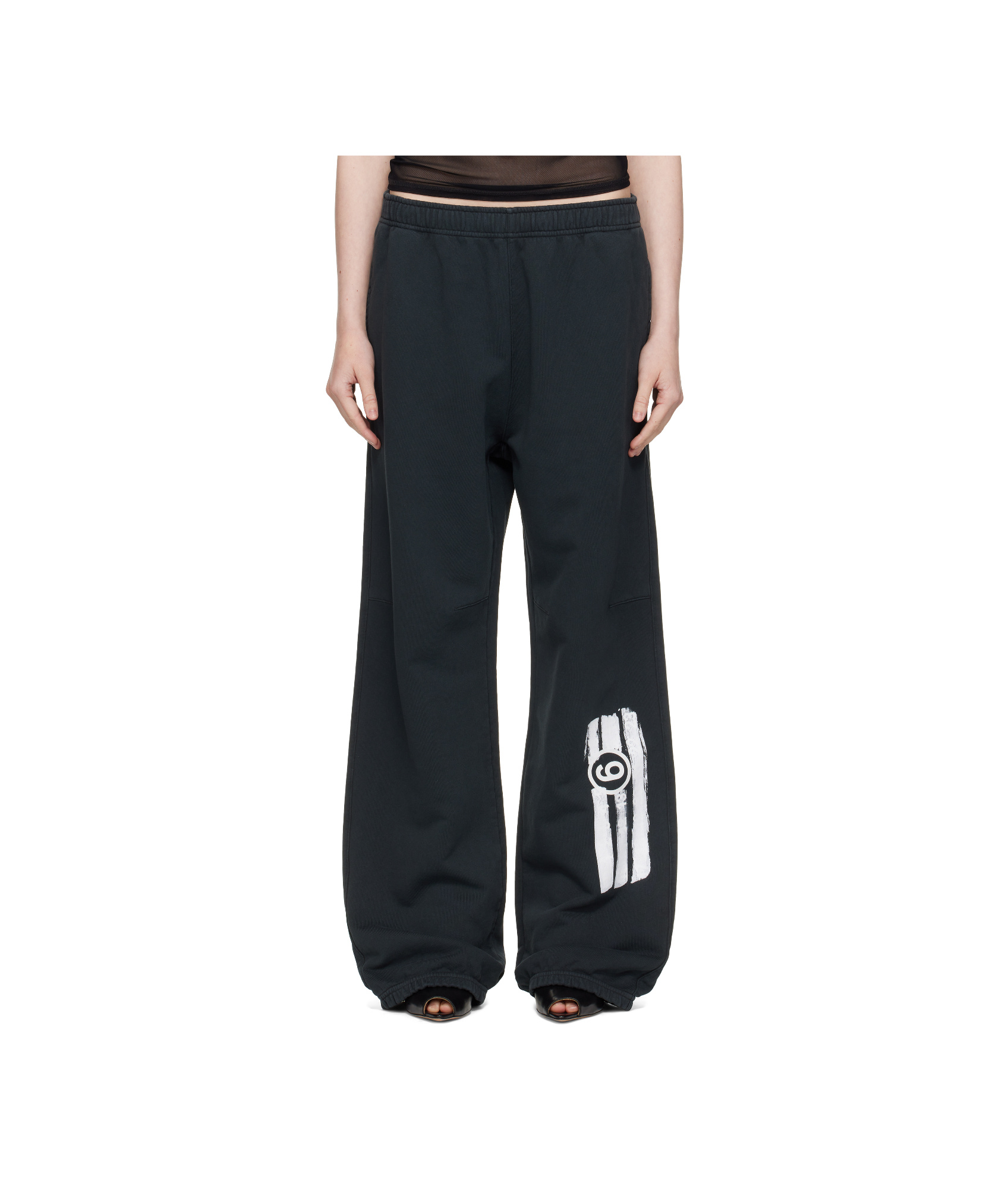 Shop Mm6 Maison Margiela Numbers-motif Track Pants