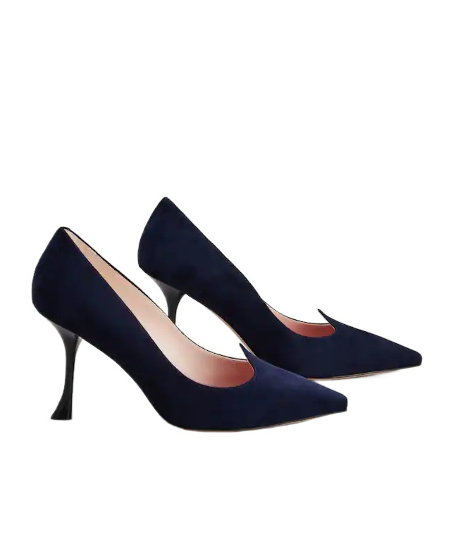 Roger Vivier I Love Vivier Pumps In Suede In Blue
