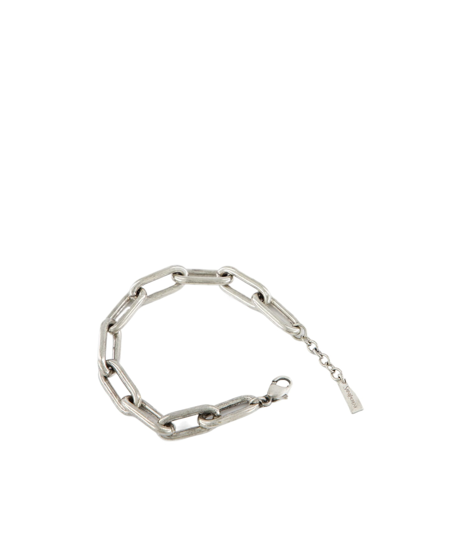 Saint Laurent Thick Chain Bracelet In Silver