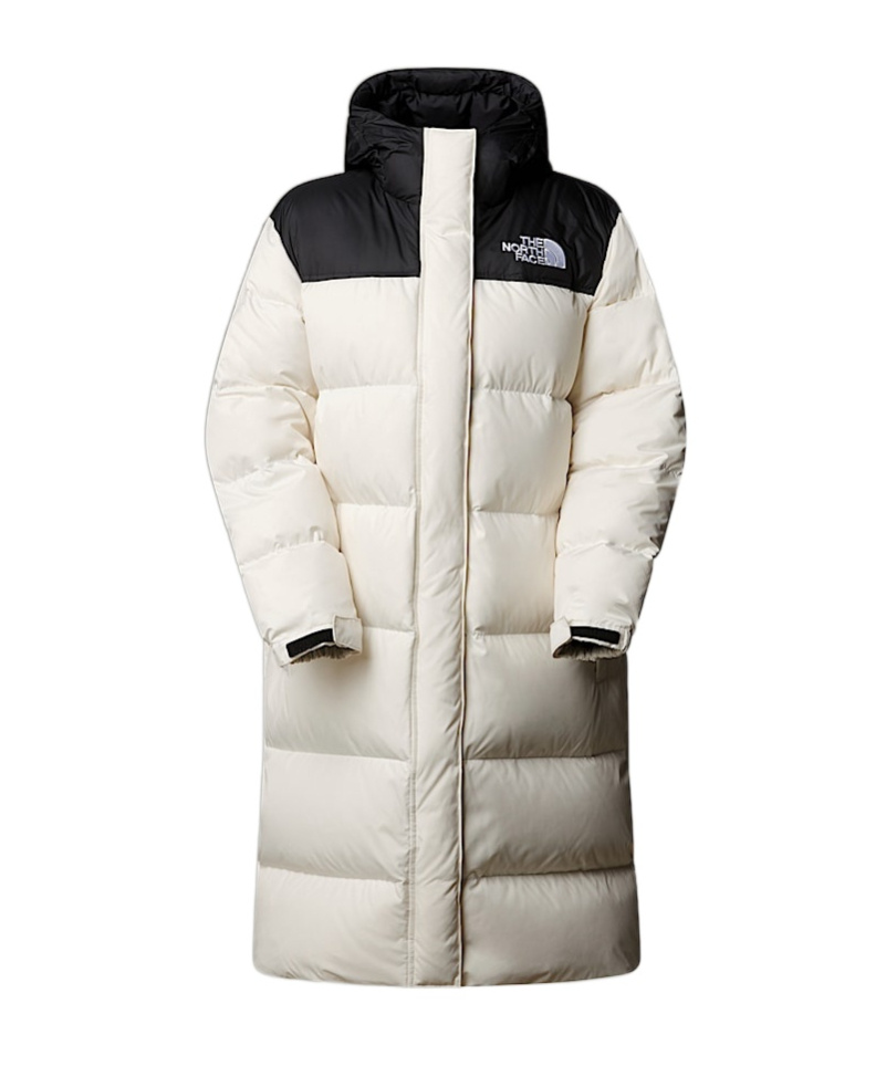 Shop The North Face Nuptse Coat In White