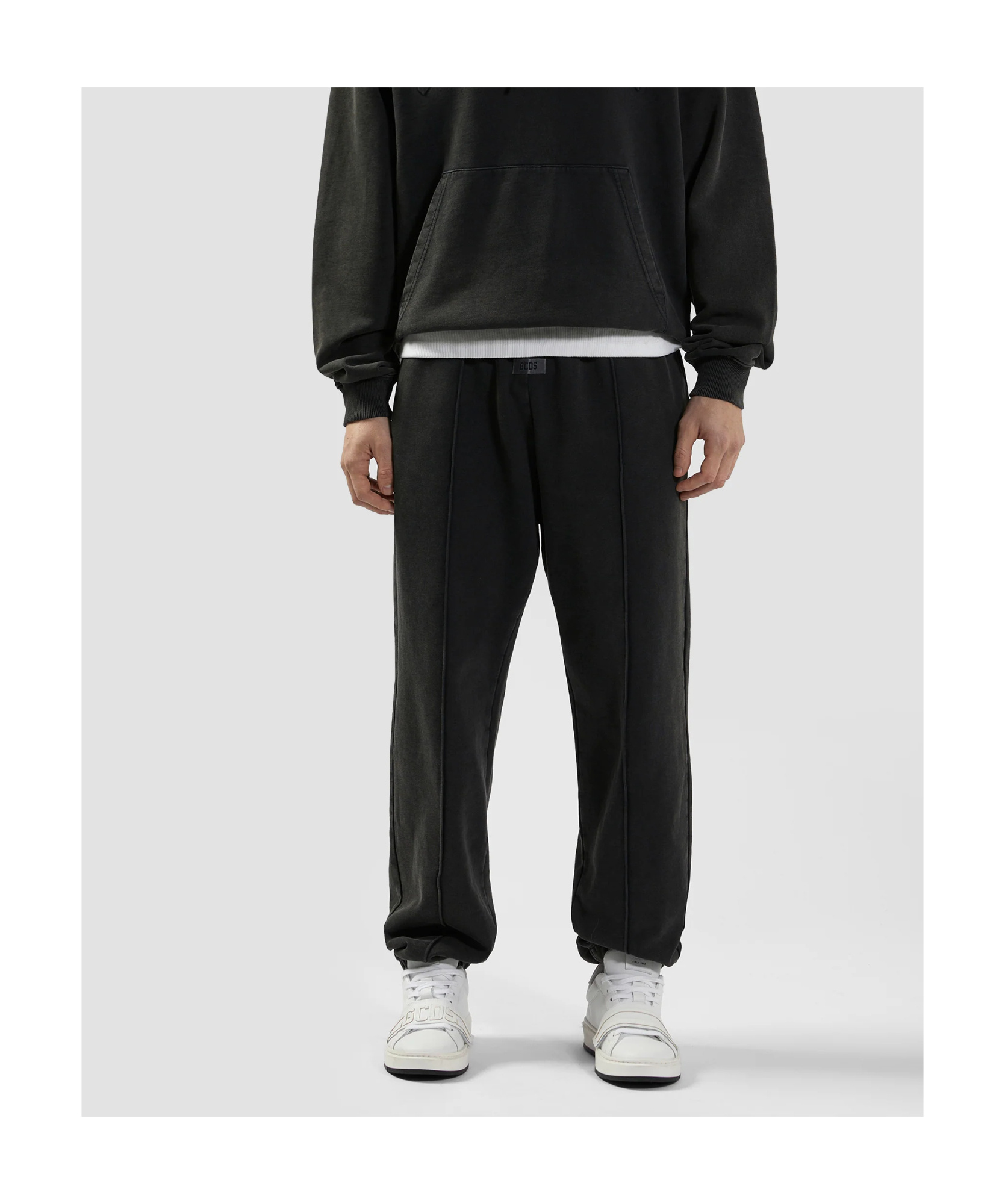 Gcds Stone-washed Track Pants In Black