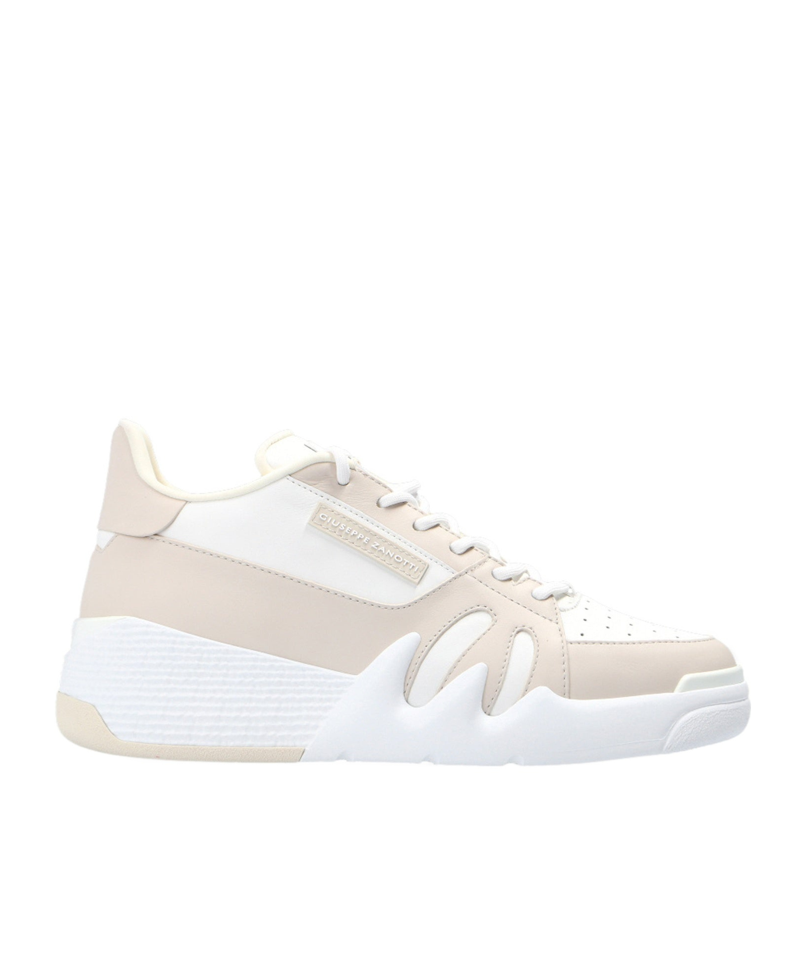Giuseppe Zanotti Talon Leather Sneakers In White