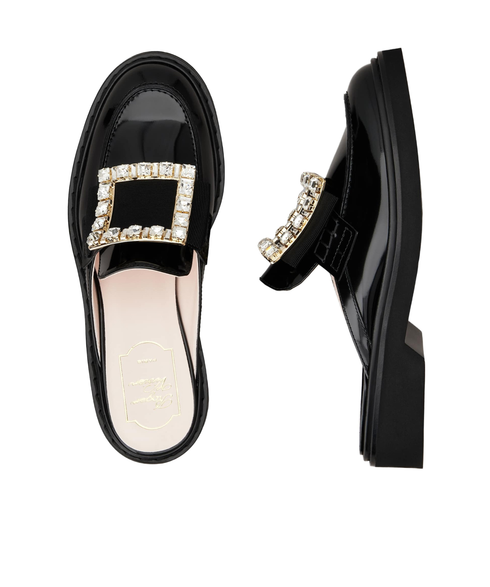 Roger Vivier Viv' Rangers Mules In Black