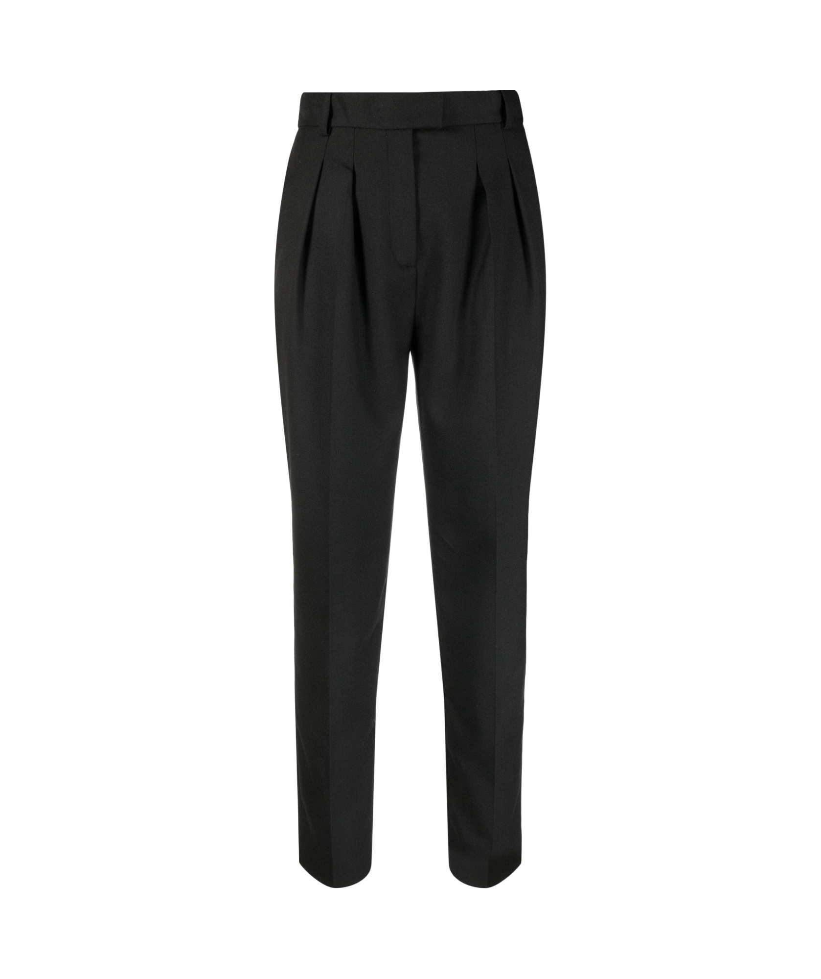 Karl Lagerfeld High-rise Cropped Trousers In Black