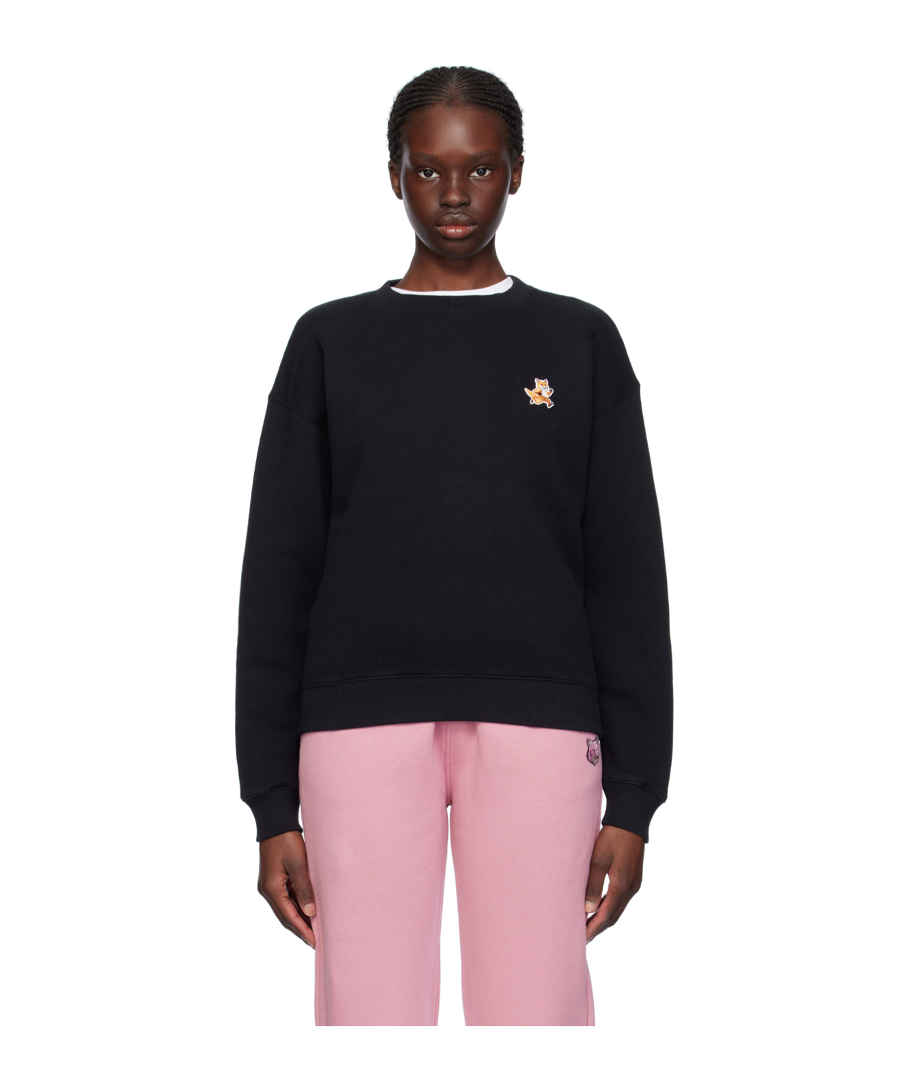 Maison Kitsuné Speedy Fox Comfortable Sweatshirt In Black