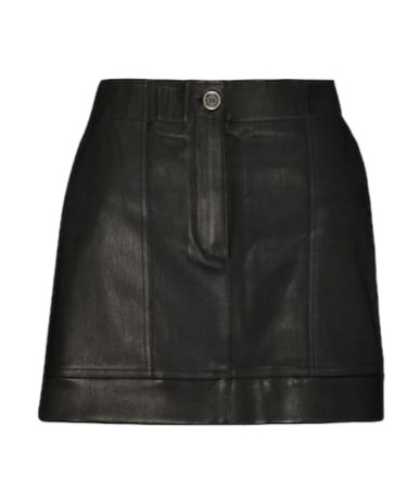 Stouls Linette Leather Miniskirt In Black