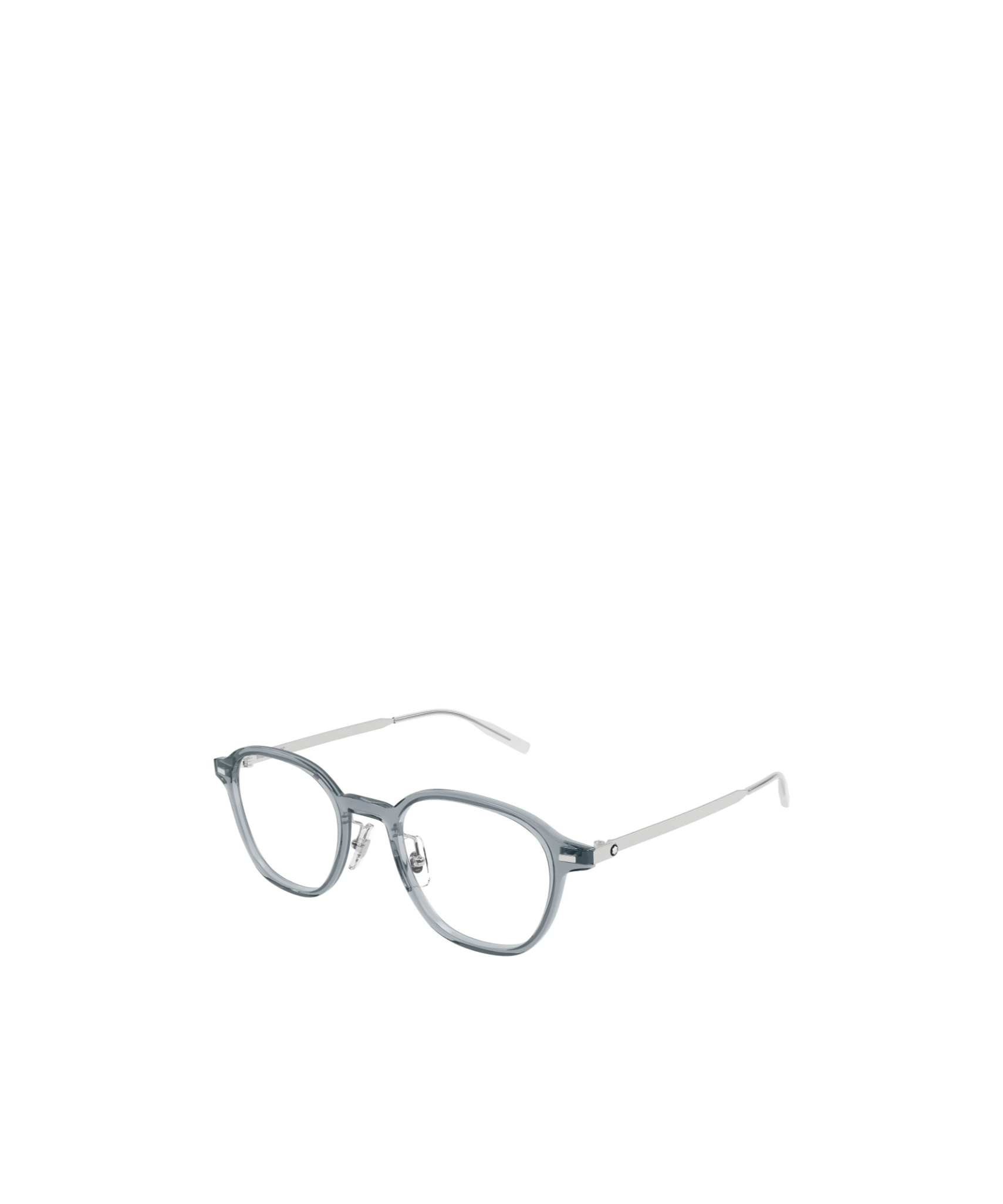 Montblanc Round-frame Glasses In Gray