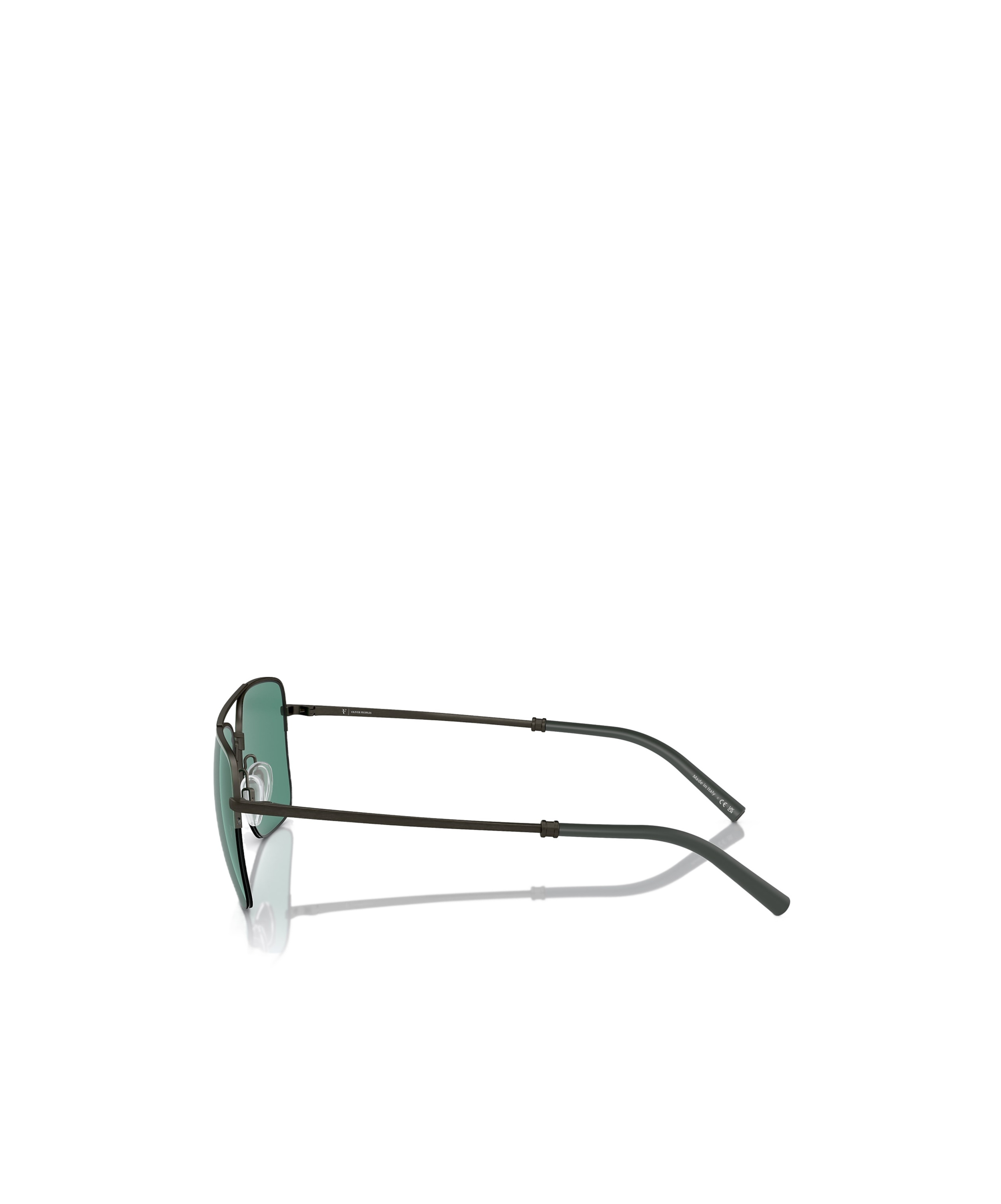 Oliver Peoples Roger Federer 56mm Semirimless Pilot Sunglasses In Green