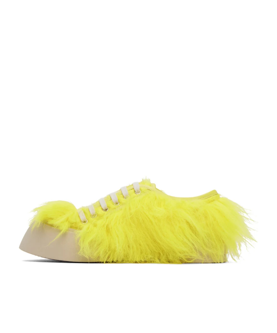 Marni Ssense Exclusive Yellow Pablo Sneakers In Yellow