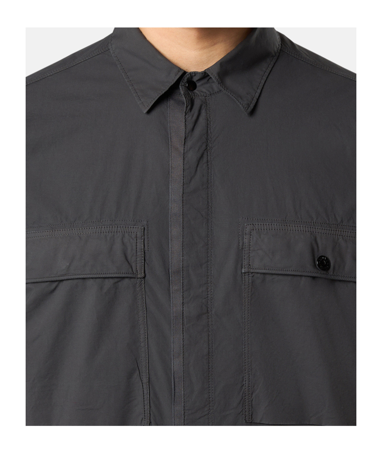 Stone Island 1200015 Stretch Cotton Tela 'paracadute' In Gray