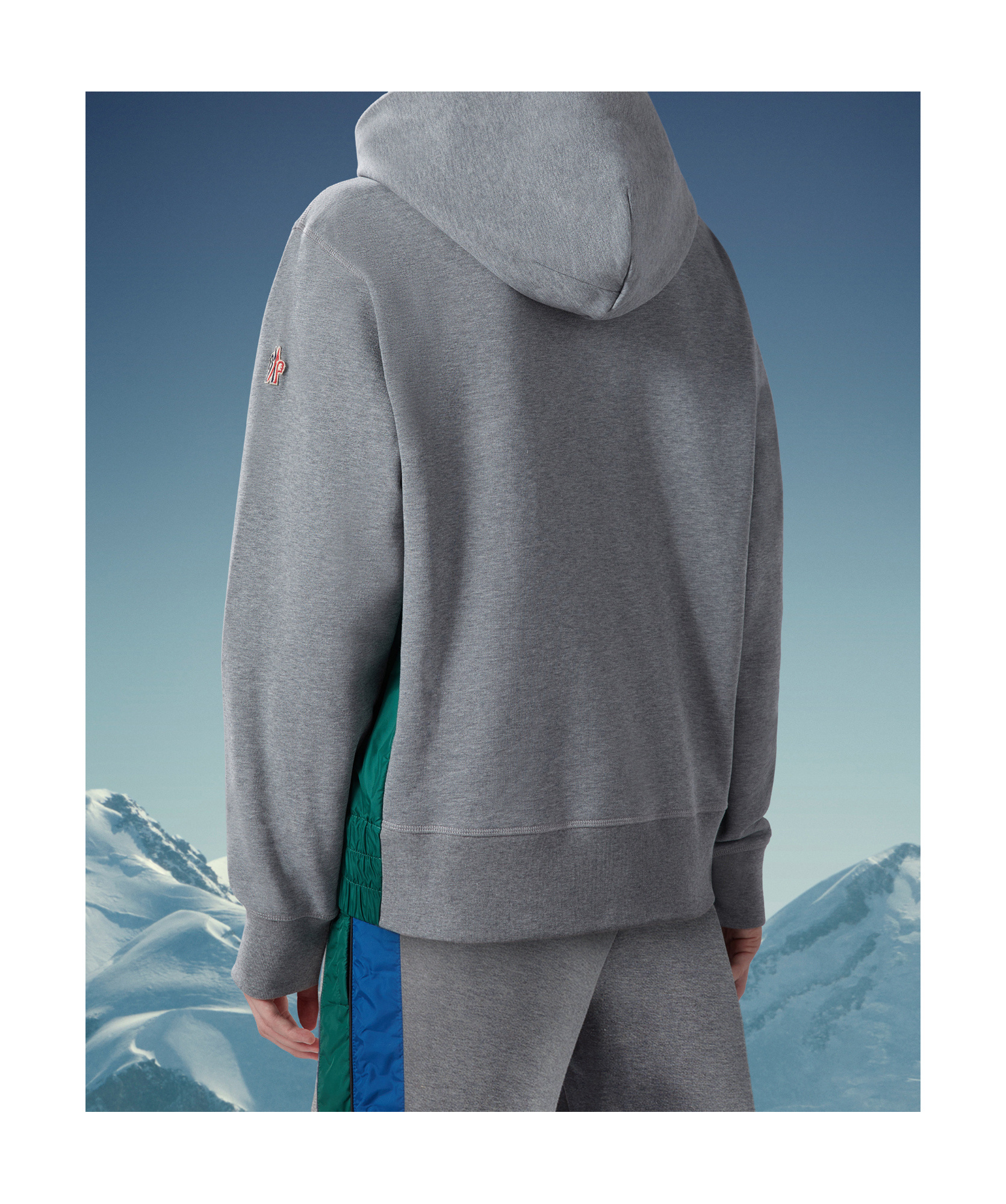 Moncler Men's Logo-printed Hoodie In Gray