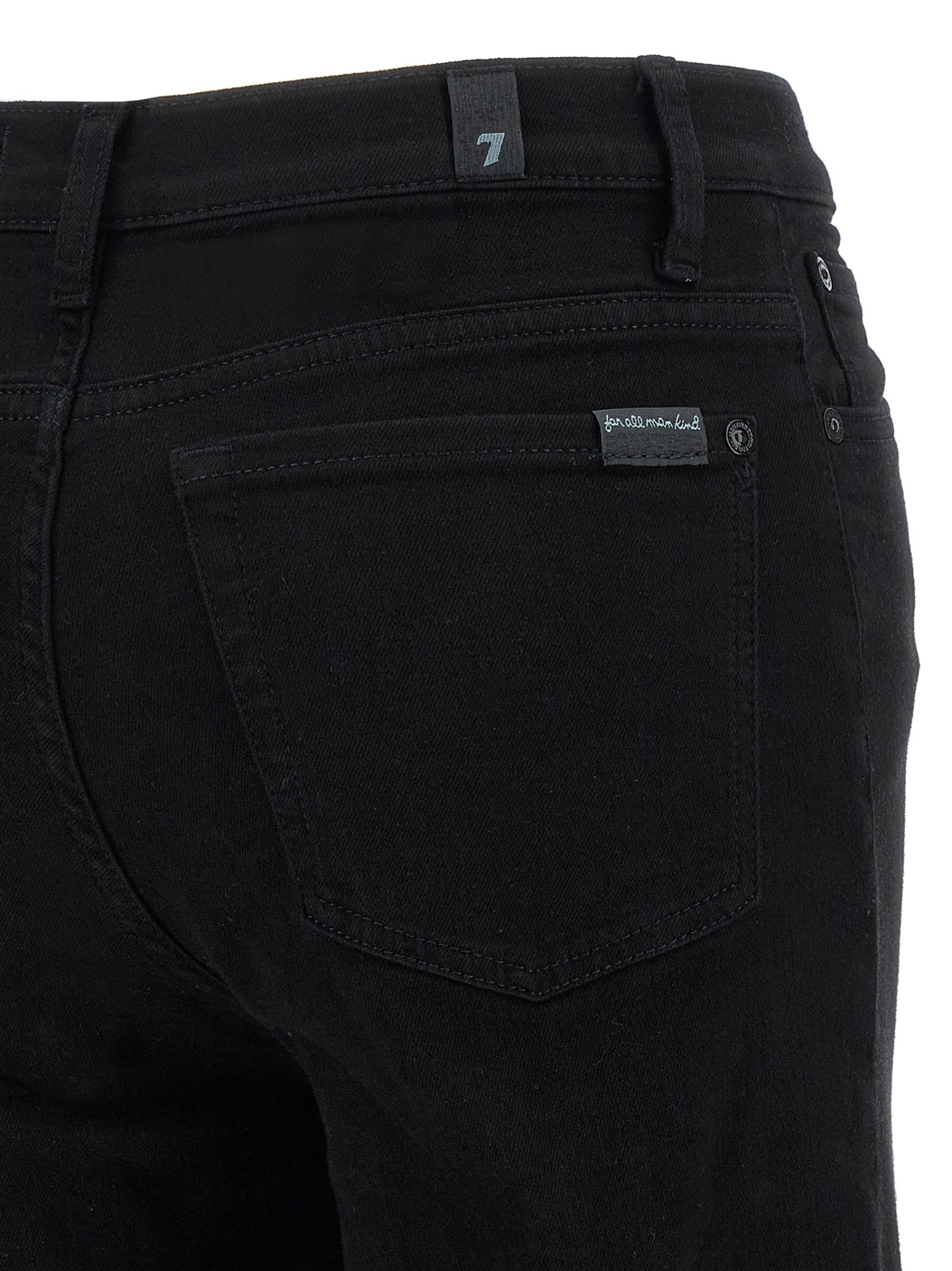 7 For All Mankind Modern Dojo Jeans Black In Black