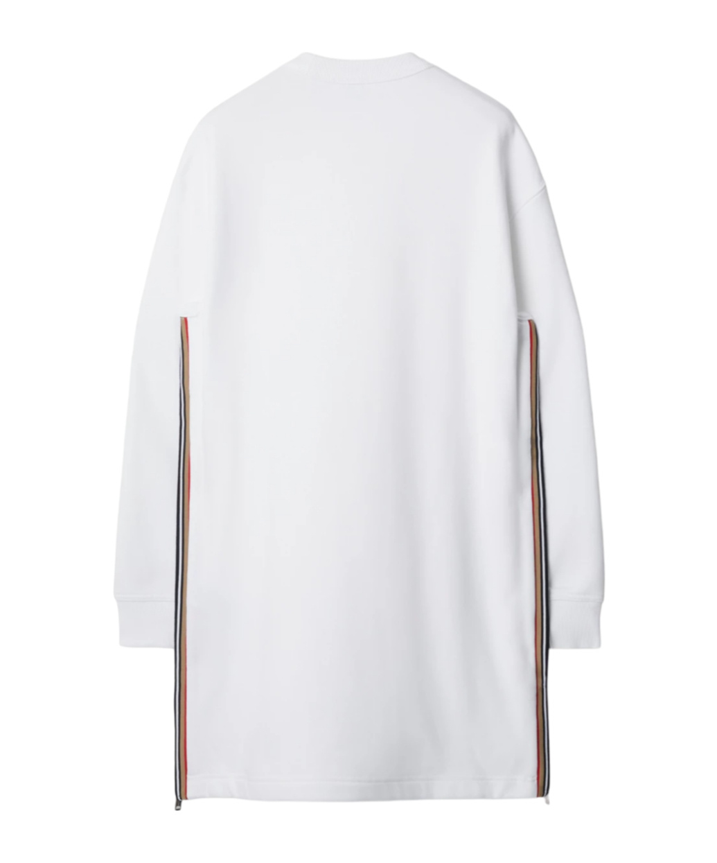 Burberry Long Sleeved Sweater Dress In White