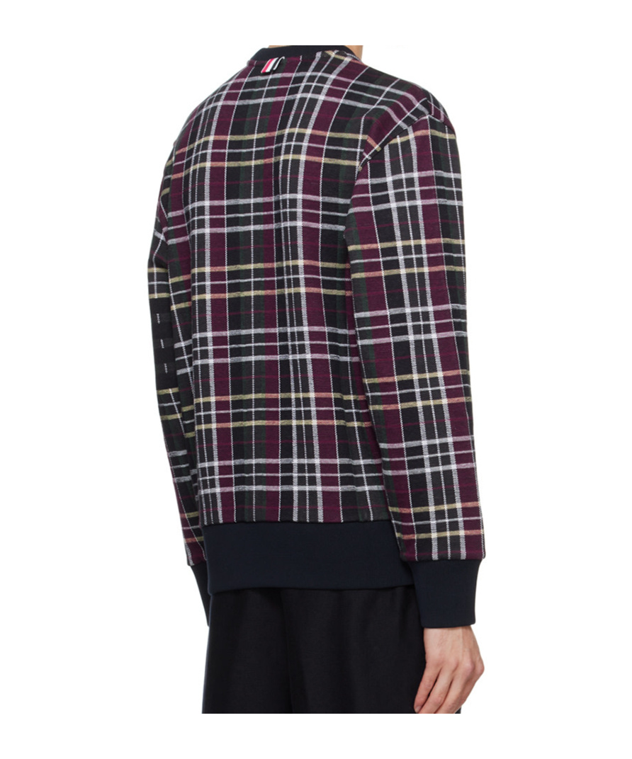 Thom Browne Crew Neck Sweatshirt In Black