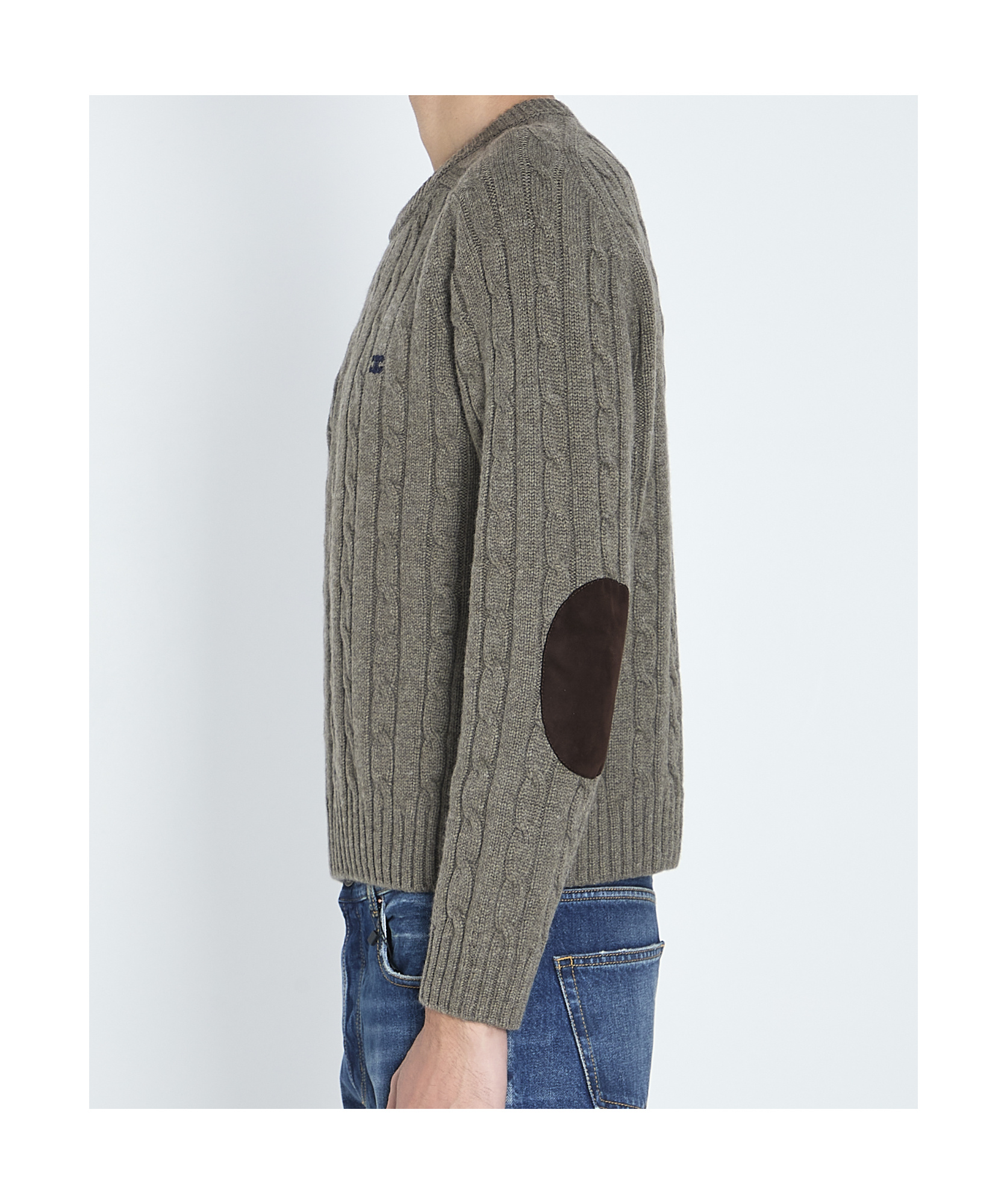 Celine Long-sleeved Sweater In Gray