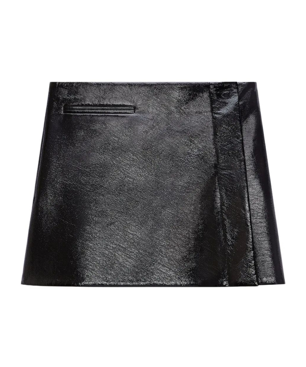 Courrèges Side Zipper Skirt In Black