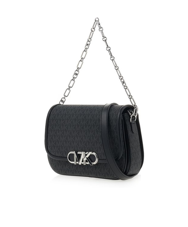 Michael Kors Logo Shoulder Bag In Black