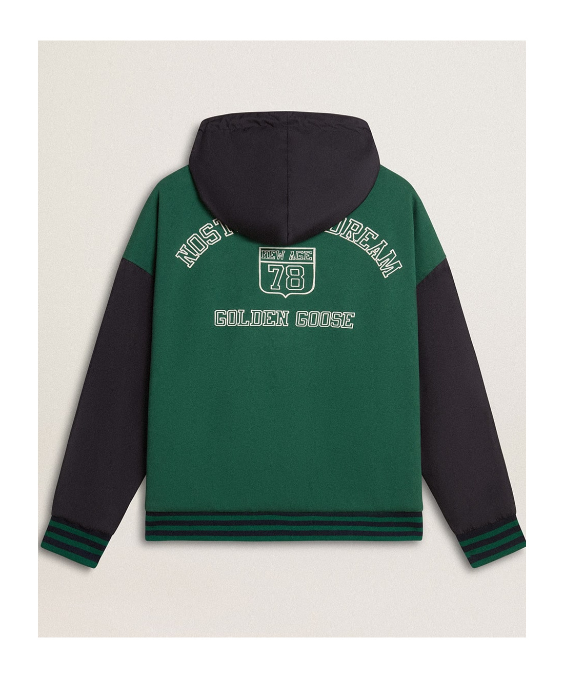 Golden Goose Unisex Reversible Over Zipped Hoodie In Green