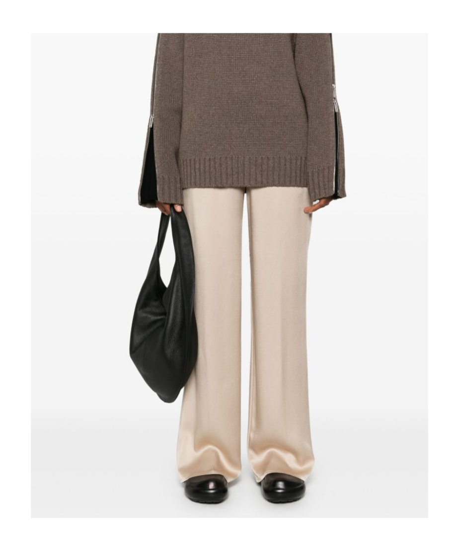 Herno Satin Pants In Neutral