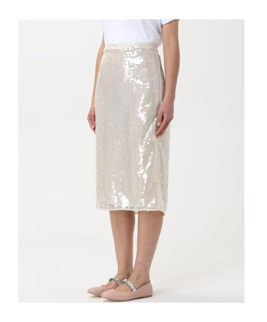 Stella Mccartney Sequined Skirt In White