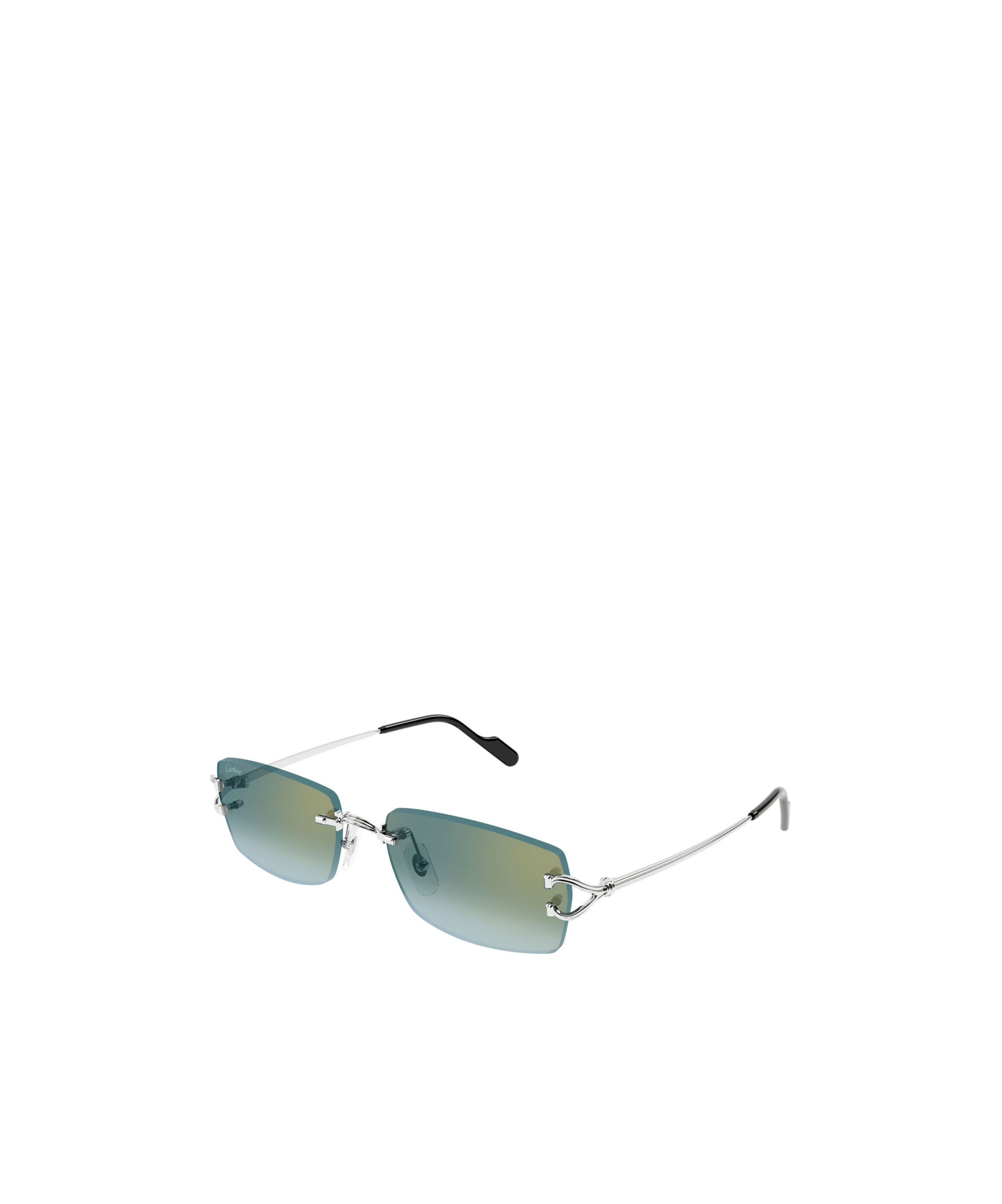 CARTIER CARTIER RECTANGLE-RIMLESS SUNGLASSES