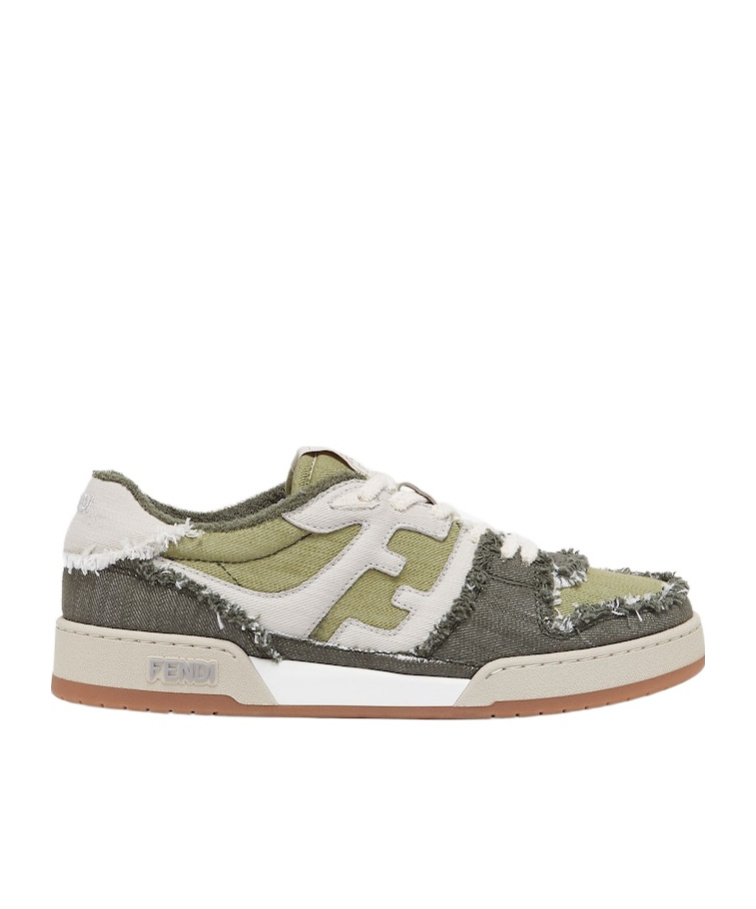Fendi Match Denim Sneakers In Multicolor