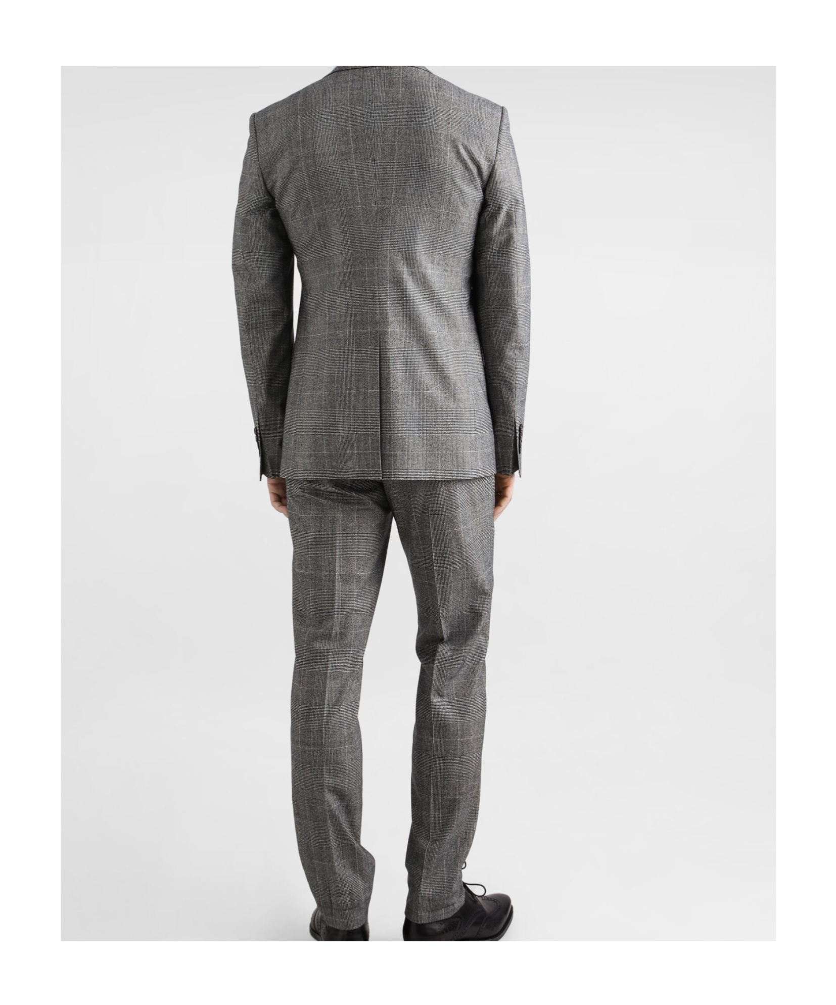 Dolce & Gabbana Check-pattern Three-piece Suit In Gray