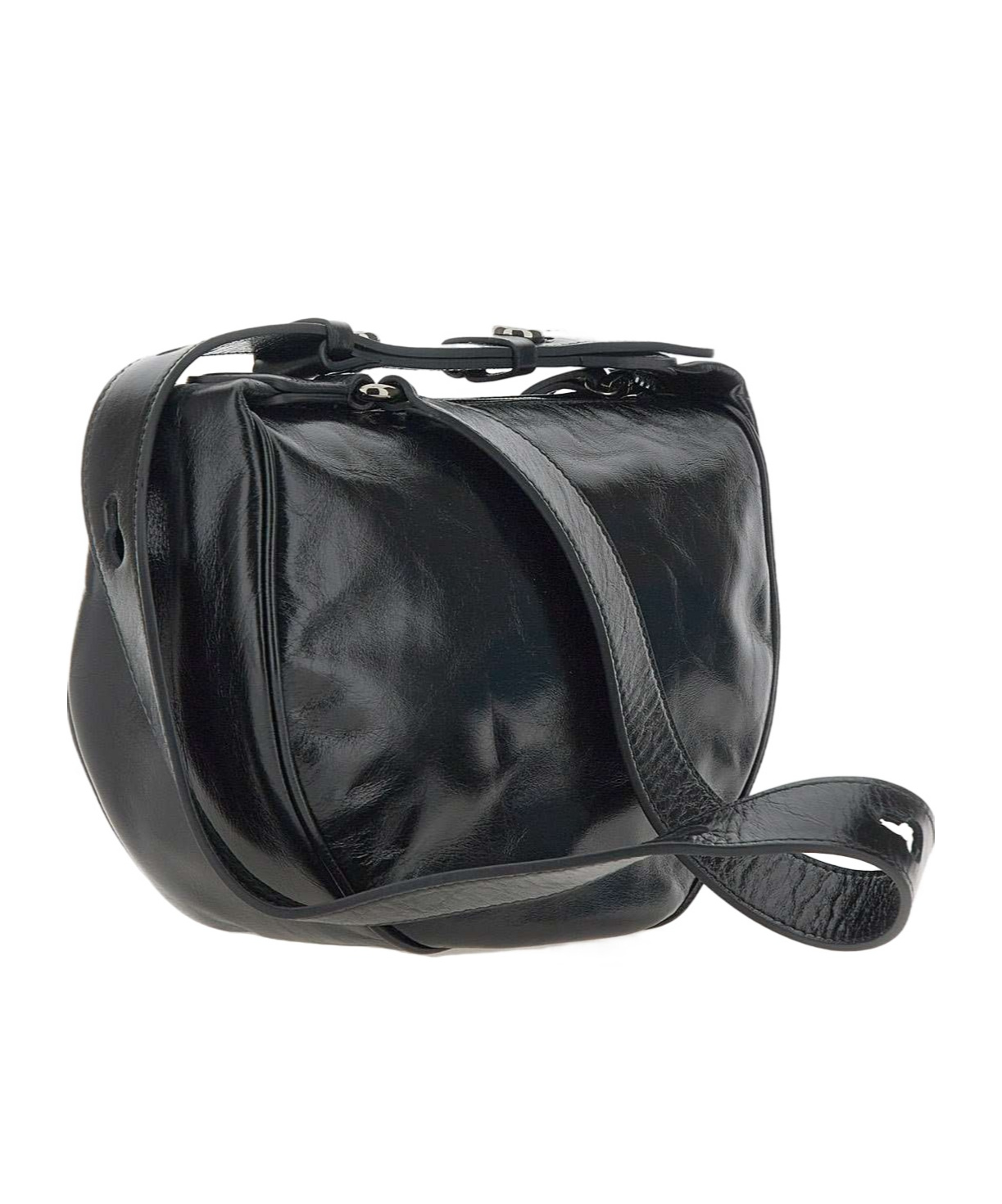 Gianni Chiarini Logo Patch Shoulder Bag In Black