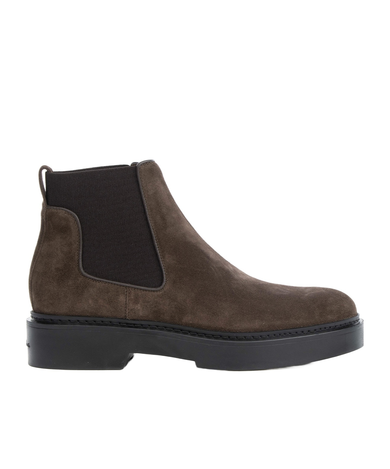 Santoni Round-toed Ankle Boots In Black