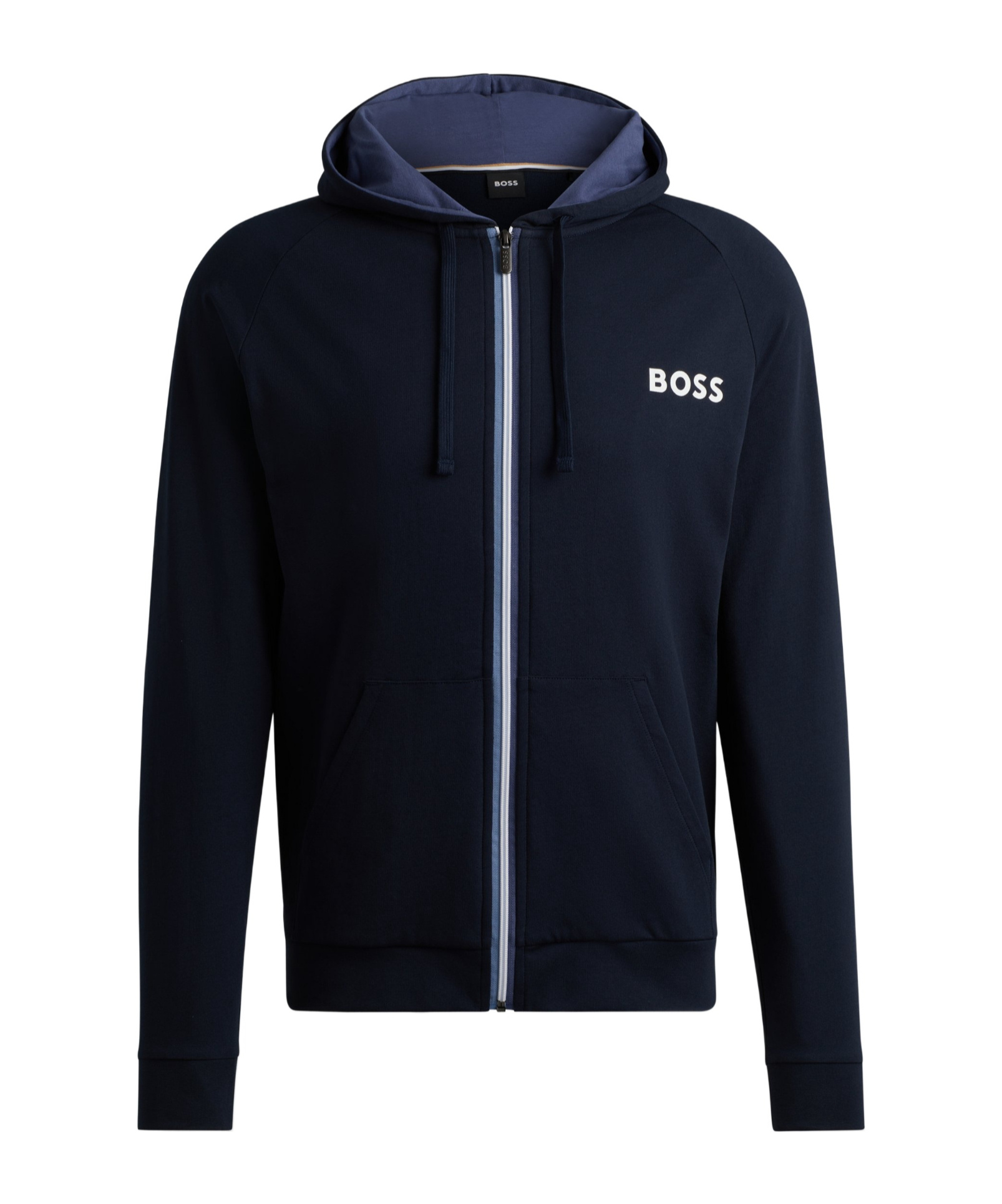 Hugo Boss Logo Hooded Sweater In Black