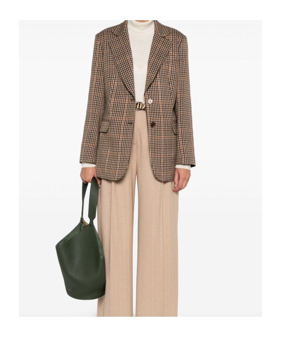 Liu •jo Single-breasted Blazer In Brown