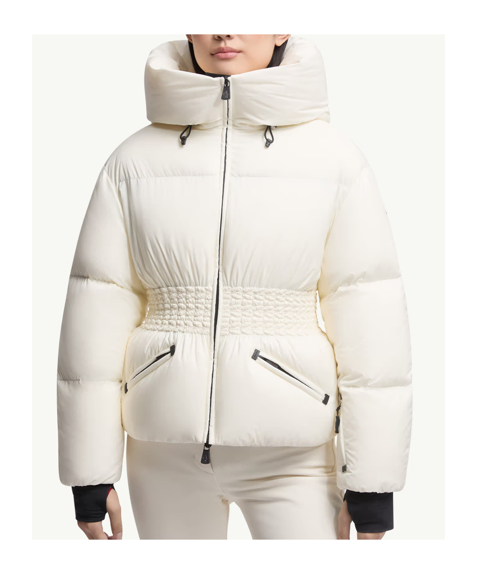 Moncler Wollemi Hooded Down Ski Jacket In White