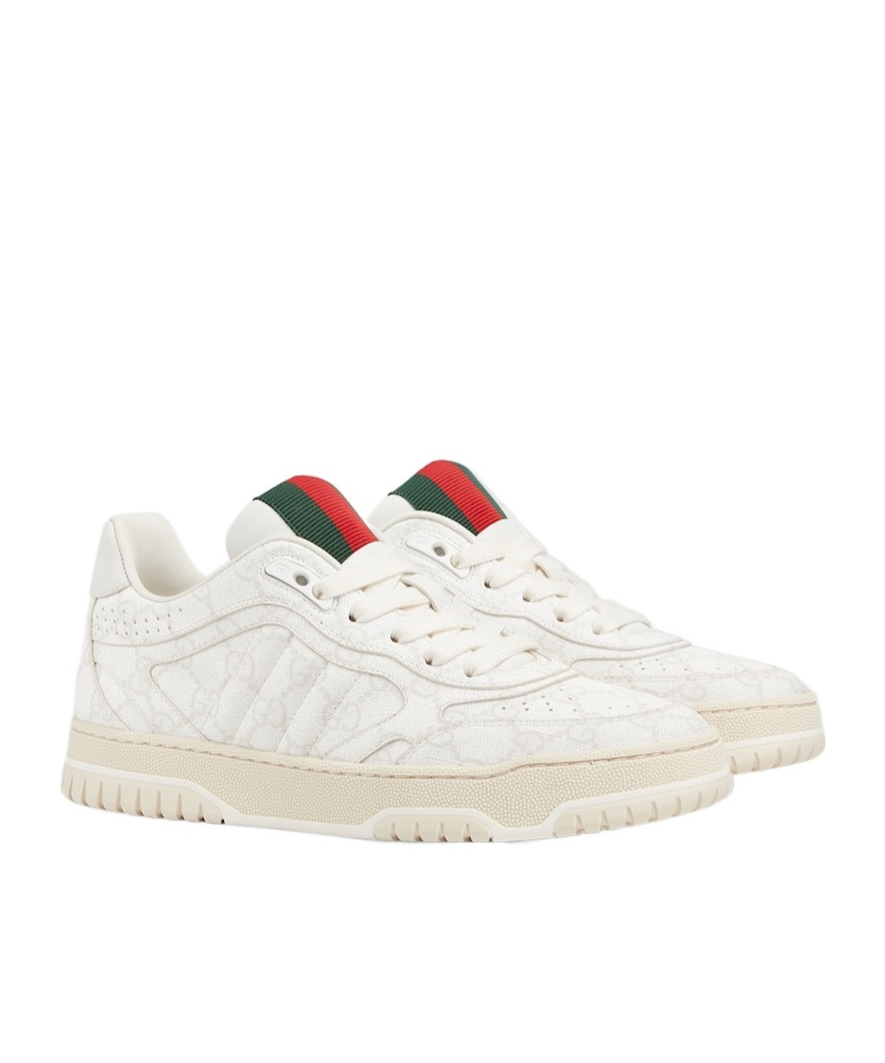 Shop Gucci Women's Re-web Sneaker In White