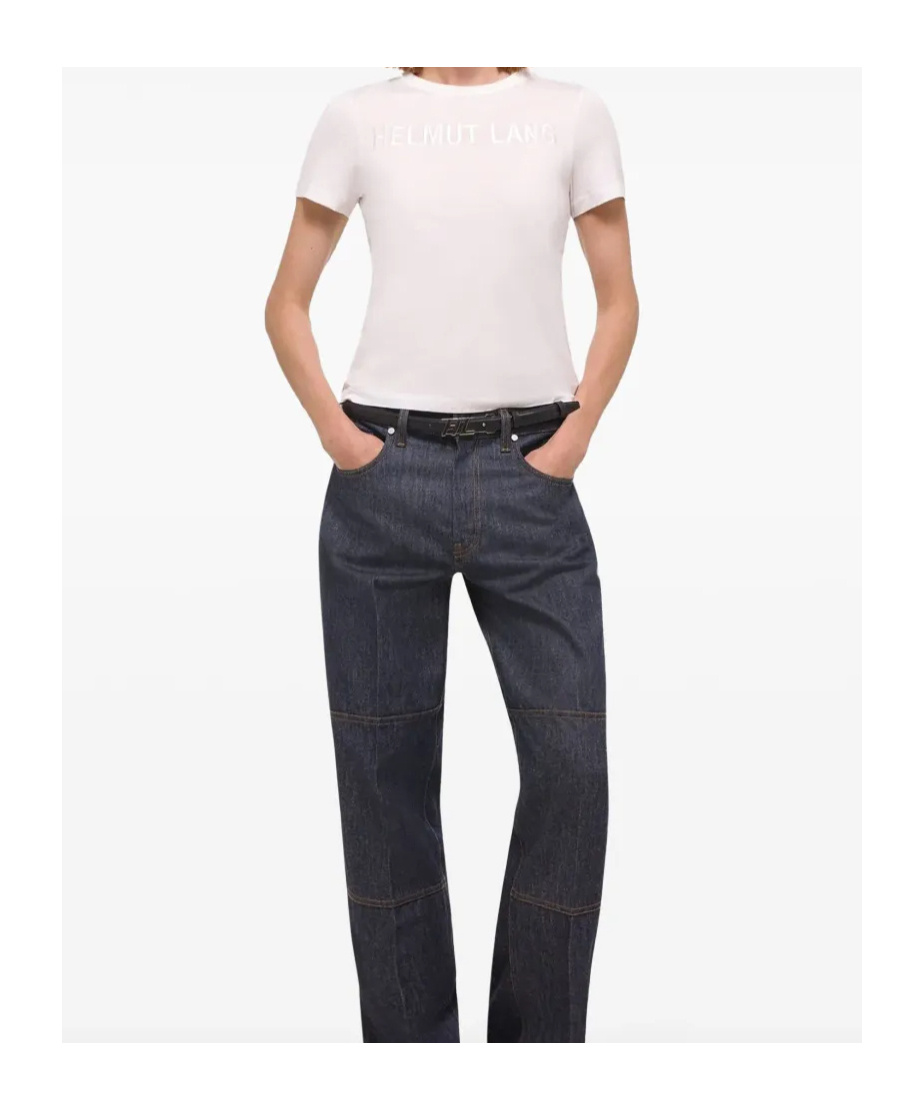Helmut Lang Logo Embroidered Slim T-shirt
