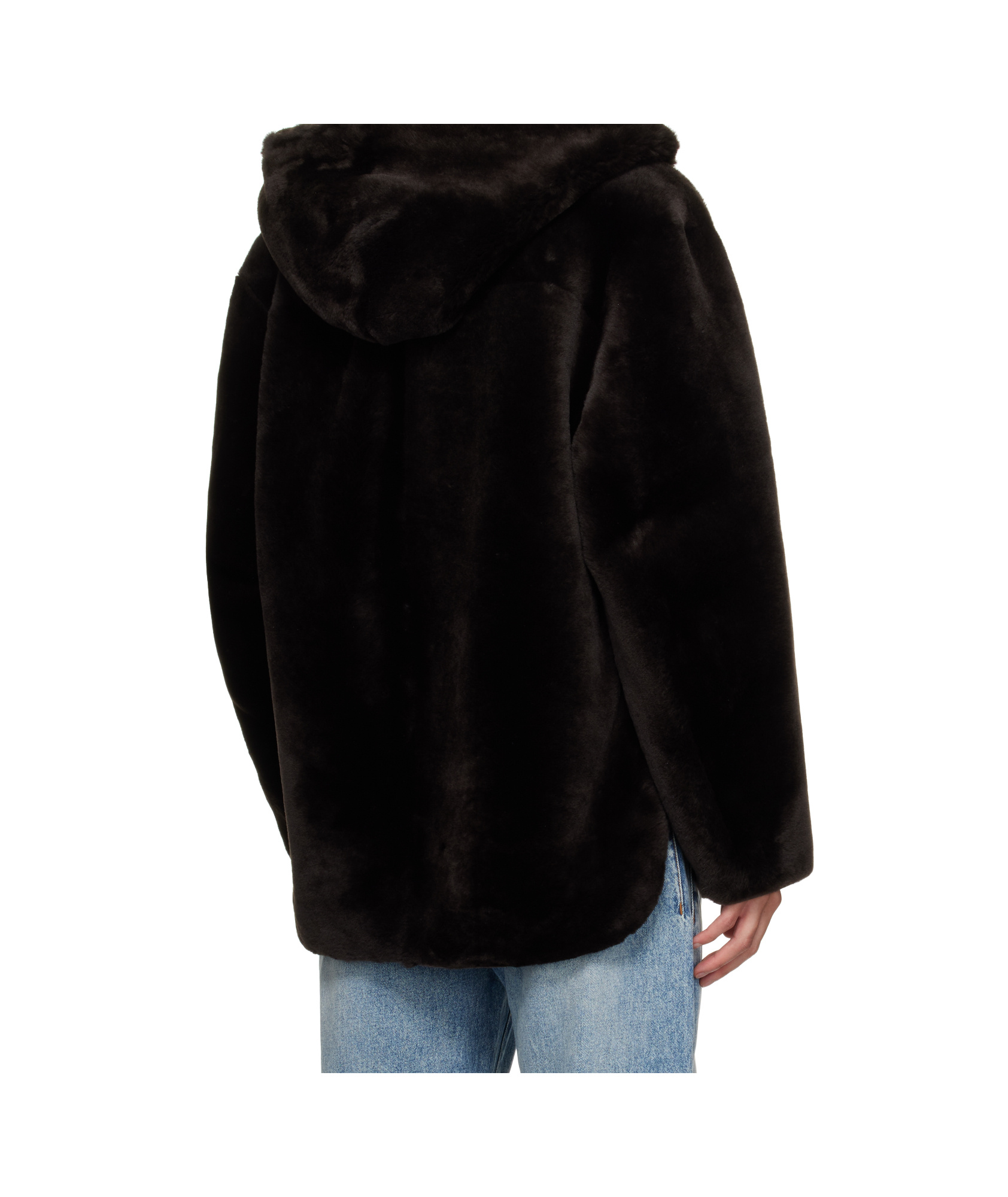 PROENZA SCHOULER BROWN PROENZA SCHOULER WHITE LABEL DAKOTA REVERSIBLE SHEARLING JACKET